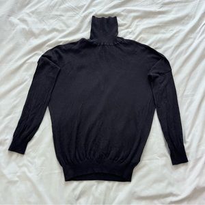 Marc By Marc Jacobs Womens Cut Out Turtleneck Cashmere Sweater Size XS Blue